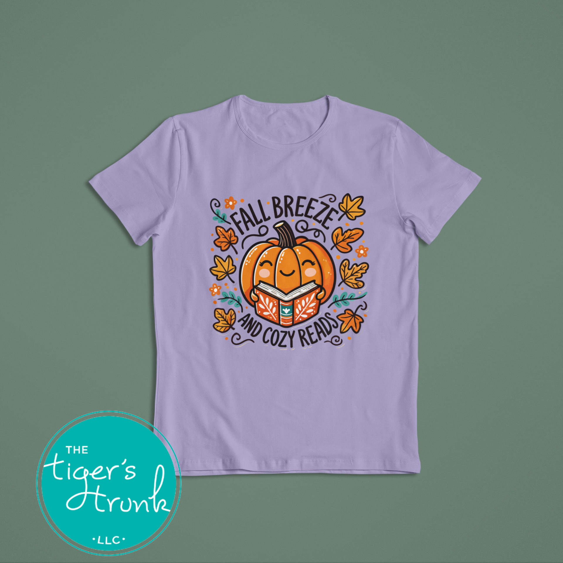 Fall Shirt | Bookish Graphic Tee | Fall Breeze and Cozy Reads | Short-Sleeve Shirt