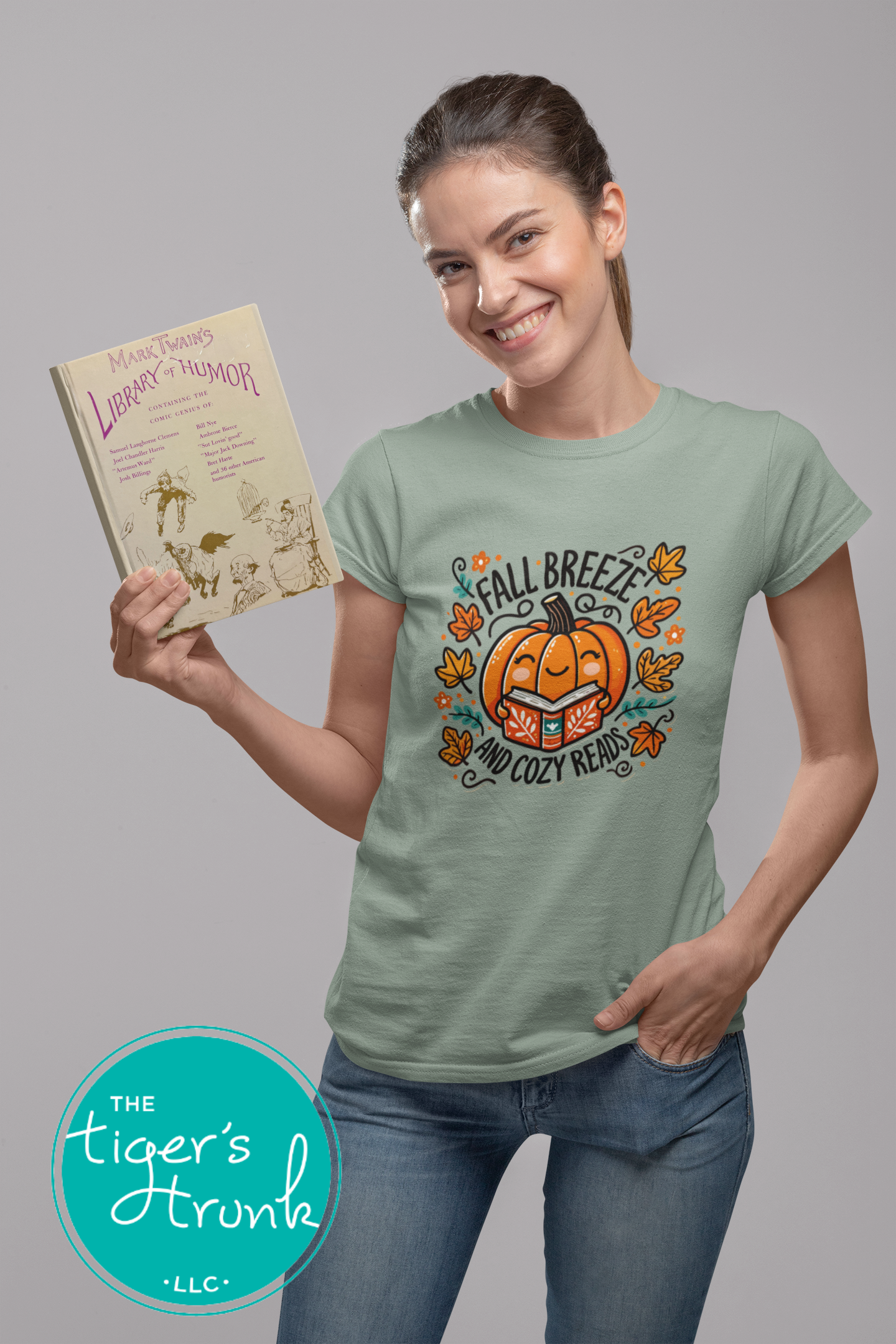 Fall Shirt | Bookish Graphic Tee | Fall Breeze and Cozy Reads | Short-Sleeve Shirt