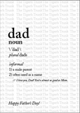 Father's Day Card | Dad Noun | Instant Download | Printable Card