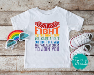 LGBTQ+ Rights | Pride Shirts | Fight for the Things You Care About | Short-Sleeve Shirt | Tank Top