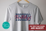 Fishing Team Shirt | Mascot Shirt | Short-Sleeve Shirt