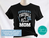 Football Shirt | Band Shirt | Mascot Shirt | Football and Band Mom | Short-Sleeve Shirt