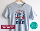 Cheerleading Shirt | Football Shirt | Football and Cheer Dad Shirt | Short-Sleeve Shirt