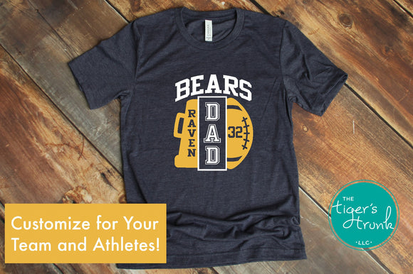 Cheerleading Shirt | Football Shirt | Mascot Shirt | Cheer and Football Dad Shirt | Short-Sleeve Shirt