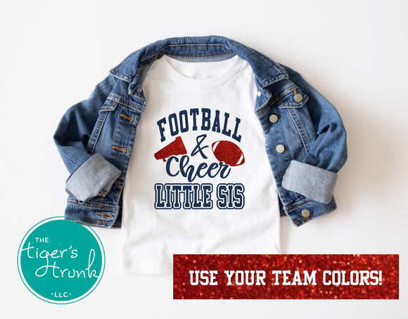 Football Shirt | Cheerleading Shirt | Football and Cheer Sis | Short-Sleeve Shirt