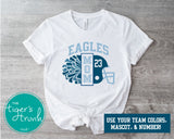 Football Shirt | Cheerleading Shirt | Football and Cheer Mom | Short-Sleeve Shirt