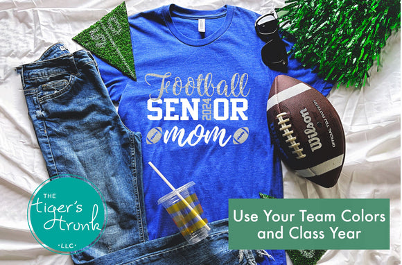 Senior Shirt | Football Shirt | Football Senior Mom | Class of 2024 | Short-Sleeve Shirt