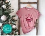 Christmas Shirt | For Unto Us A Child is Born | Monochromatic Short-Sleeve Shirt