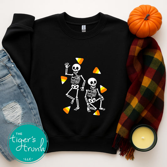 Halloween Skeleton Discreet Anti-Trump Protest Sweatshirt