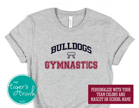 Gymnastics Shirt | Mascot Shirt | Short-Sleeve Shirt