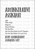 Administrative Assistant's Day Card | Instant Download | Printable Card