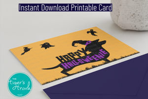 Halloween Card | Happy Halloweenie | Instant Download | Printable Card