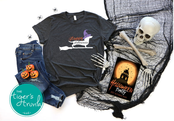 Halloween Shirt | Happy Halloweenie | Short-Sleeve Shirt