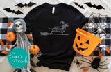 Halloween Shirt | Monochromatic Happy Halloweenie | Short-Sleeve Shirt