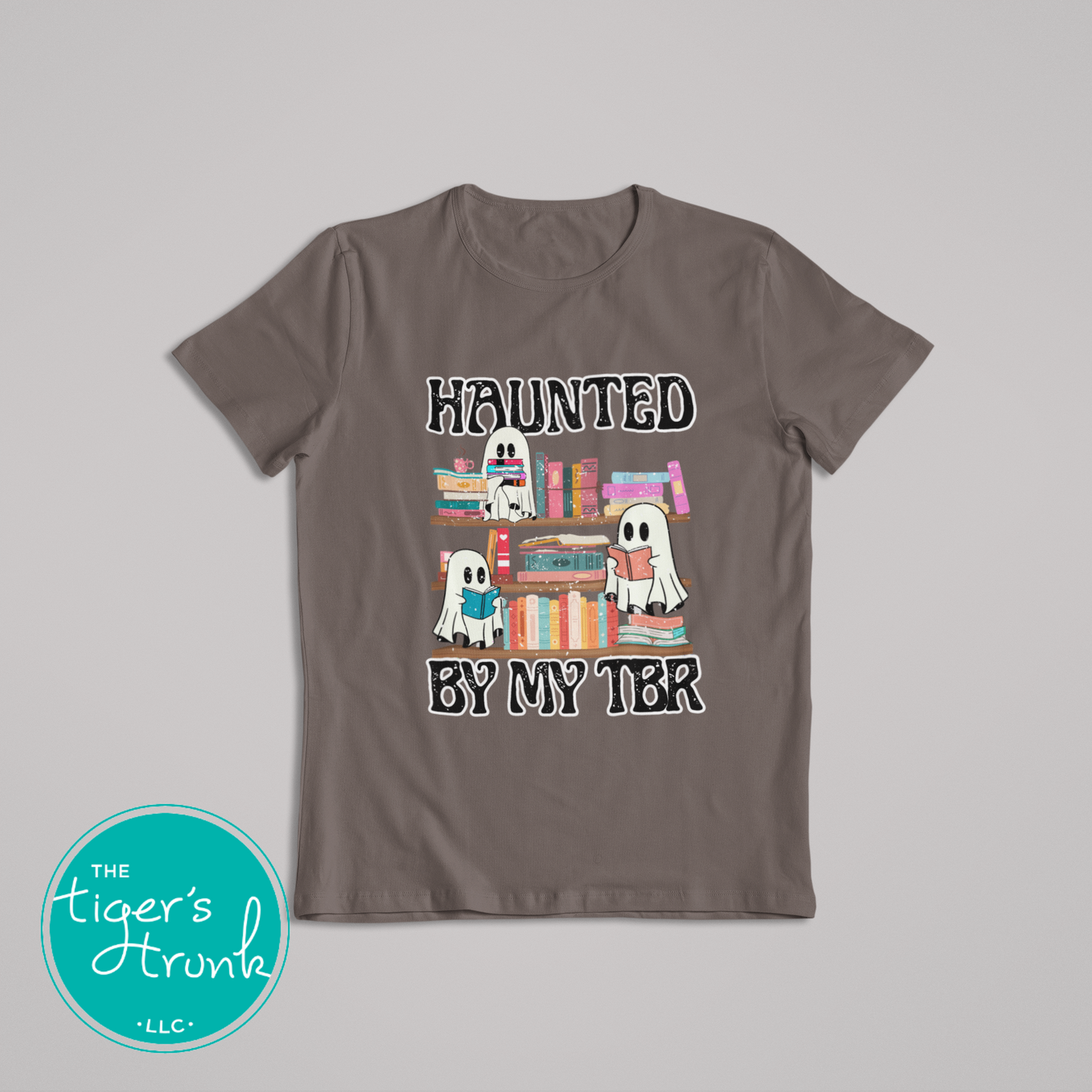 Halloween Shirt | Bookish Graphic Tee | Haunted By My TBR | Short-Sleeve Shirt