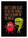 Halloween Treat Cards | Here's Some Light to See the Things That Go Bump In the Night | Instant Download | Printable Cards