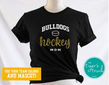 Hockey Shirt | Mascot Shirt | Hockey Mom | Short-Sleeve Shirt