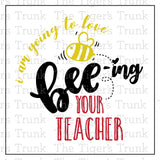 Back to School Card | Gift from Teacher to Students | I Am Going to Love Bee'ing Your Teacher | Instant Download | Printable Card
