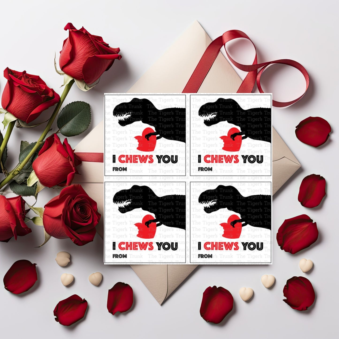 I Chews You Digital Printable Valentines Cards