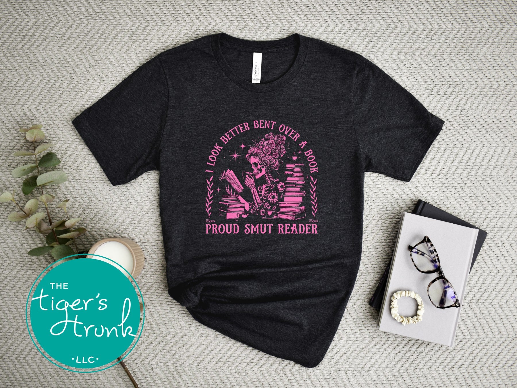 I Look Better Bent Over a Book shirt with proud smut reader graphic, funny romance book lover tee in long sleeve or short sleeve styles