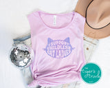 Vote Blue | Women's Rights Shirt | I Support Childless Cat Ladies | Muscle Tank Top