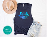 Vote Blue | Women's Rights Shirt | I Support Childless Cat Ladies | Muscle Tank Top