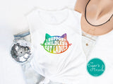 Vote Blue | Women's Rights Shirt | I Support Childless Cat Ladies | Muscle Tank Top