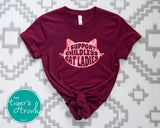 Vote Blue | Women's Rights Shirt | I Support Childless Cat Ladies | Short-Sleeve Shirt