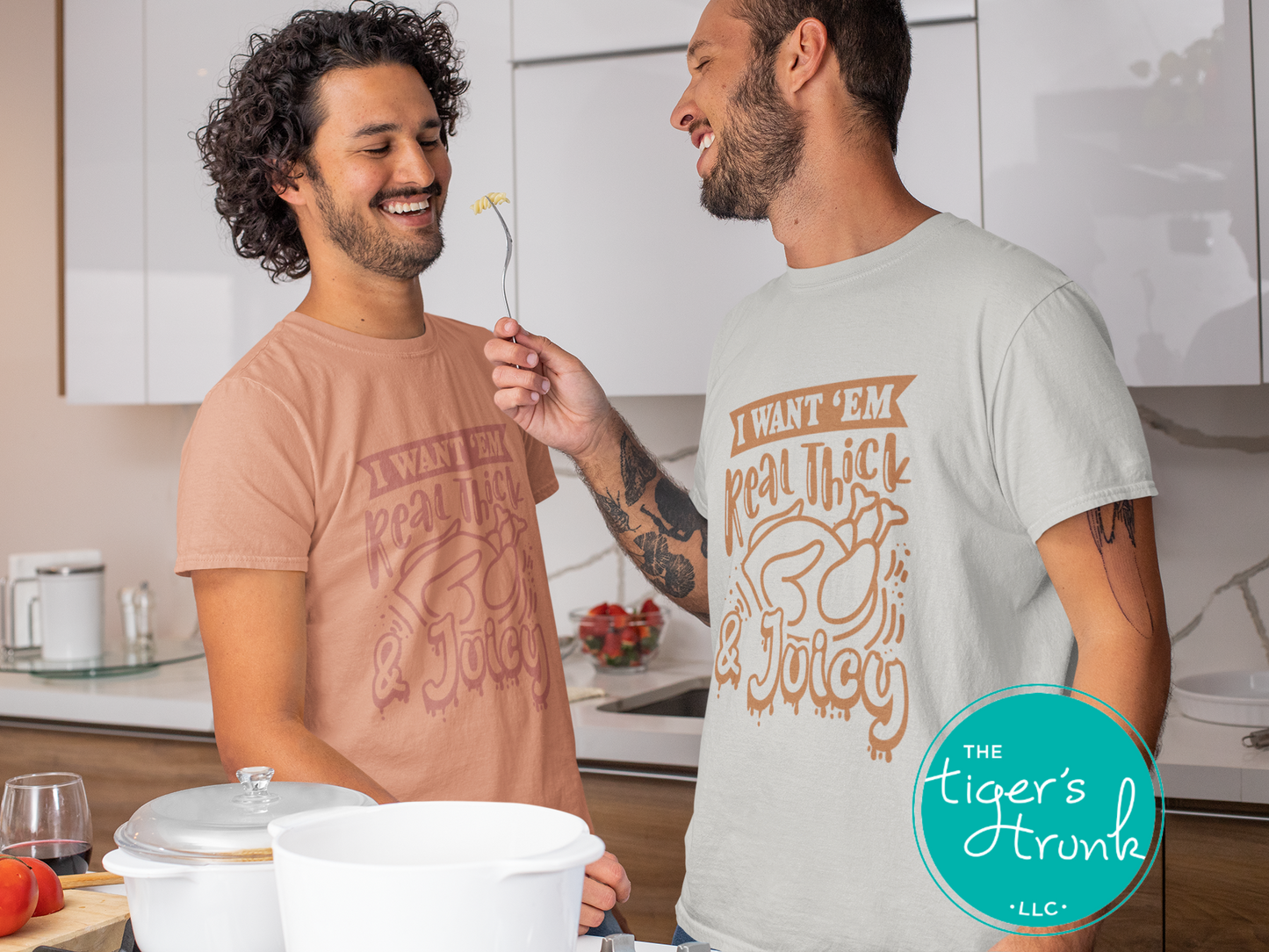 funny thanksgiving thick and juicy shirt, retro turkey day tee, cheeky holiday foodie gift, cozy fall thanksgiving outfit