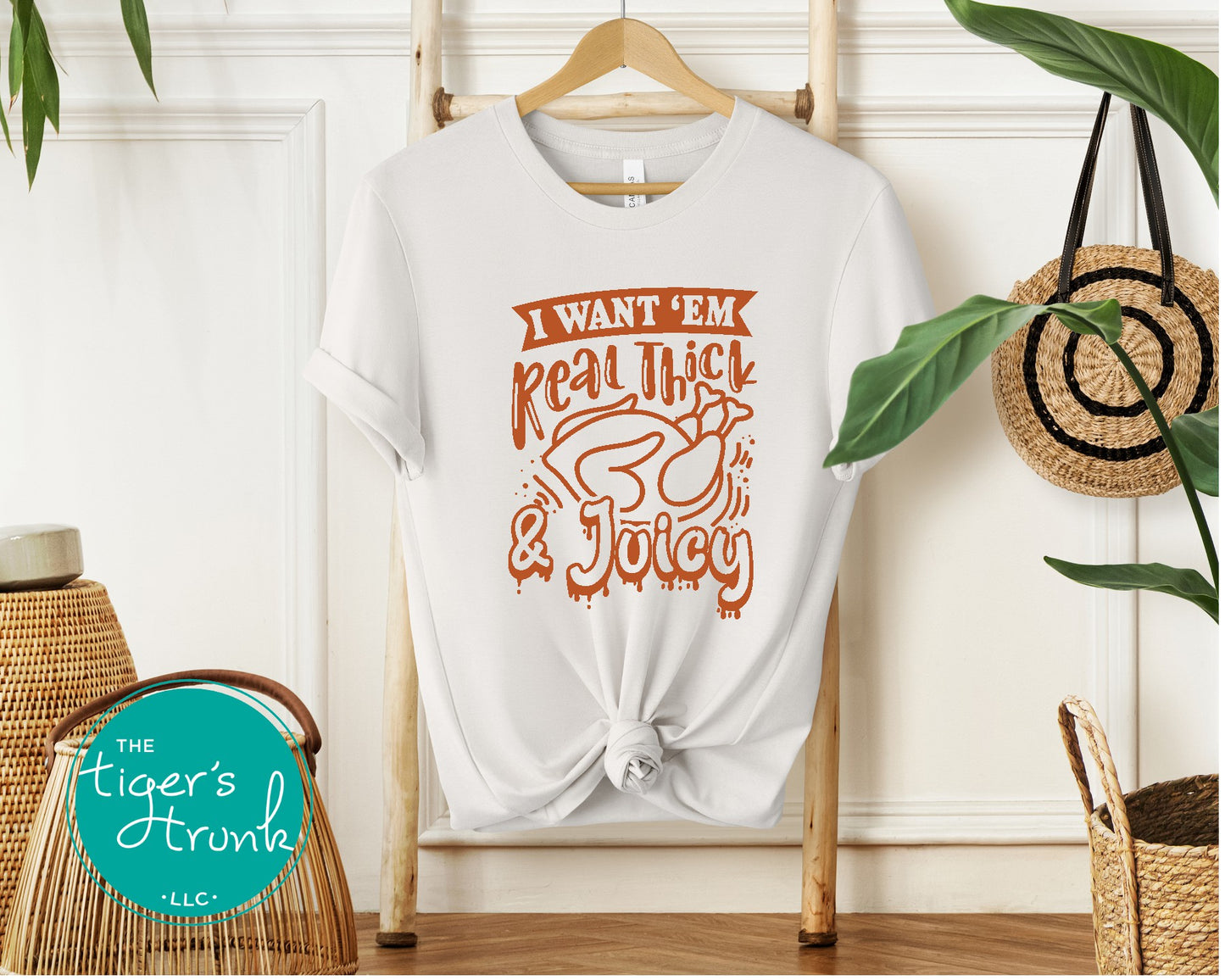 funny thanksgiving thick and juicy shirt, retro turkey day tee, cheeky holiday foodie gift, cozy fall thanksgiving outfit