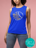 Softball Shirt | I'll Always Be Her Biggest Fan | Muscle Tank Top