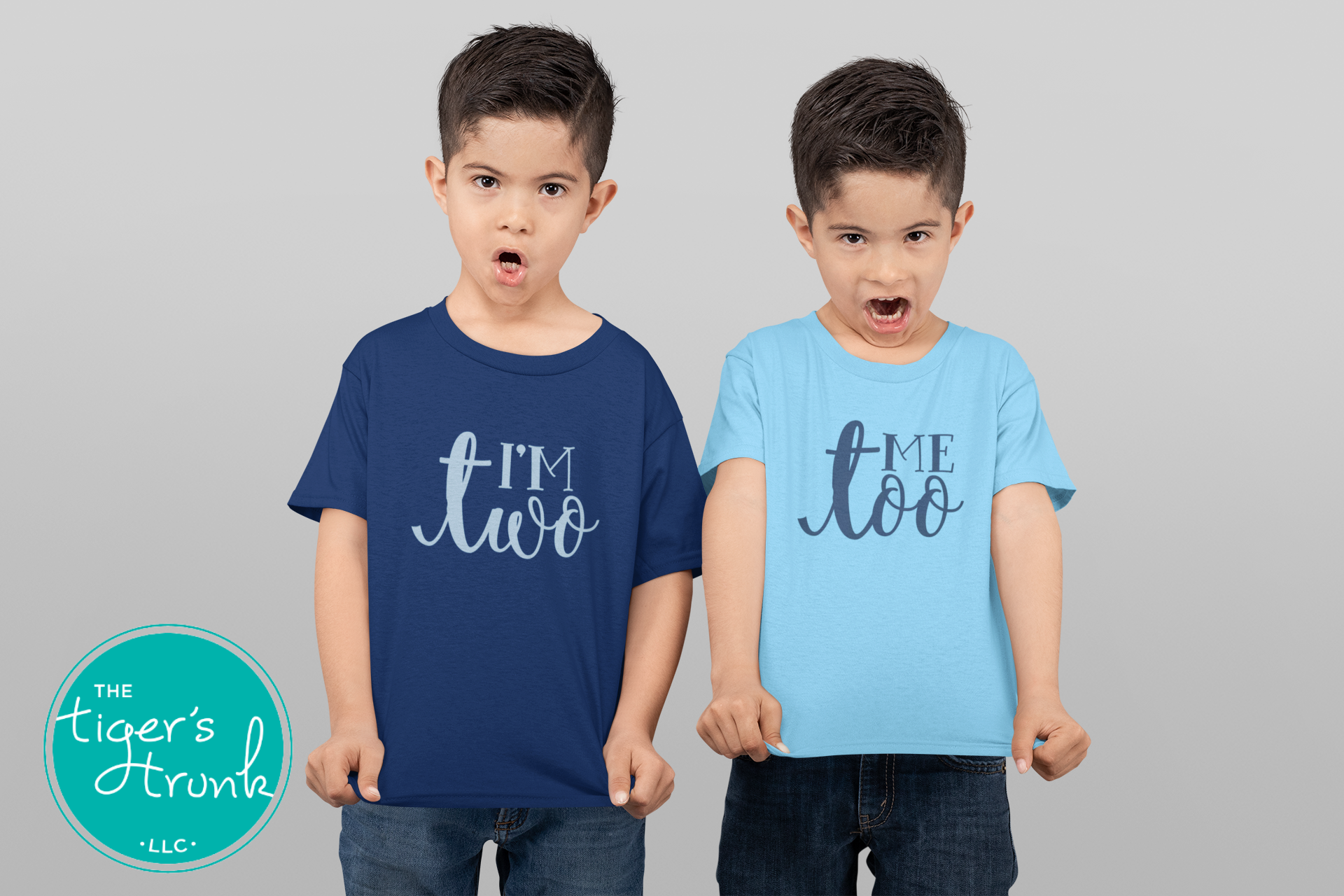 Boy girl best sale twin birthday shirts