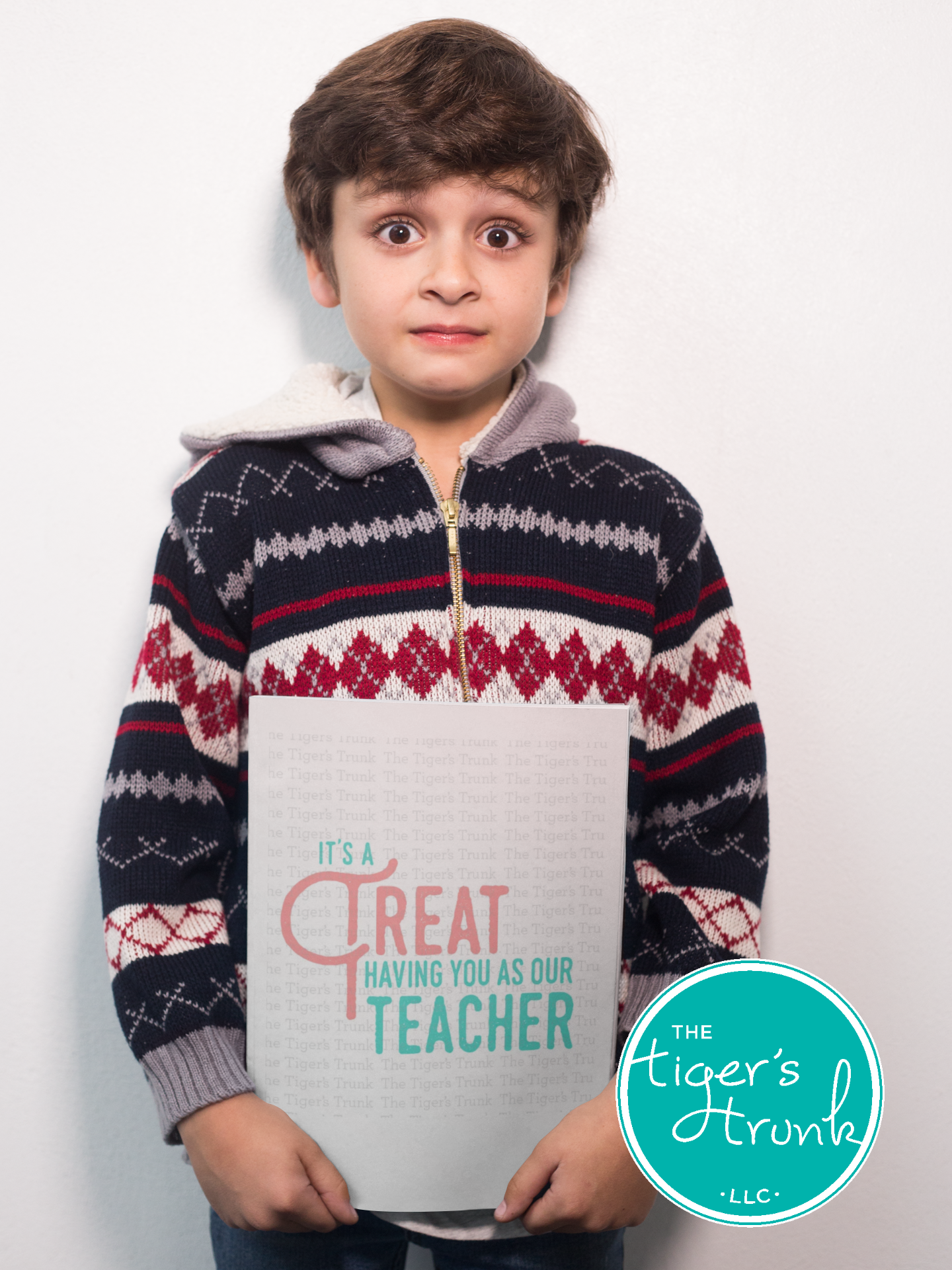 Printable sign with the message "It’s a Treat Having You as My Teacher," sweet appreciation decor for classroom or staff lounge
