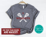 Lacrosse Shirt | Mascot Shirt | Short-Sleeve Shirt
