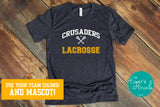 Lacrosse Shirt | Mascot Shirt | Short-Sleeve Shirt