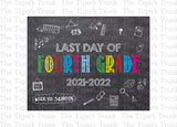 Last Day of 4th Grade Printable Sign