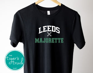 Leeds Greenwave Fan Gear | Band Shirt | Greenwave Majorette | Short-Sleeve Shirt