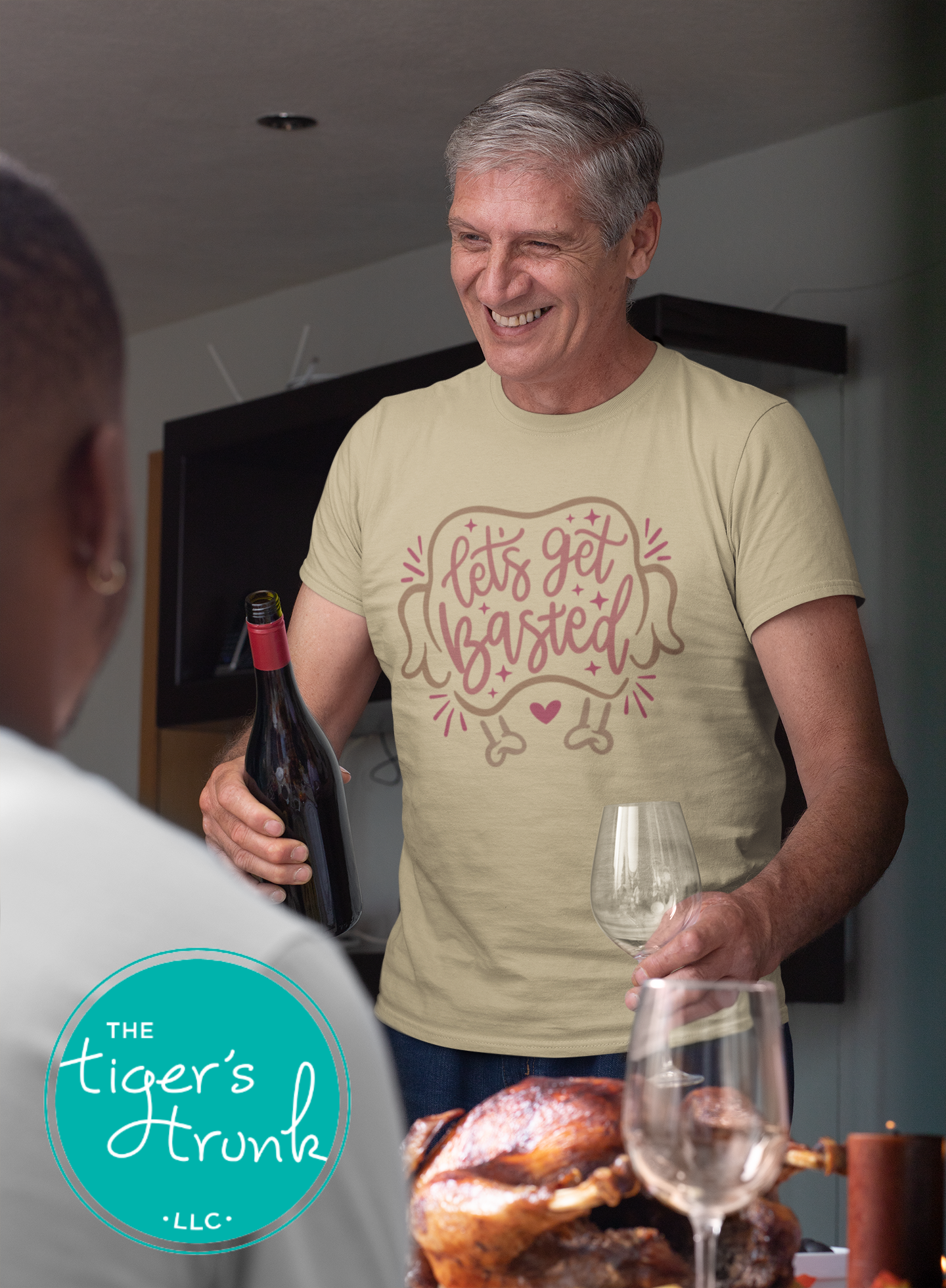 funny thanksgiving shirt lets get basted, retro turkey day tee, friendsgiving host gift, cozy fall holiday outfit