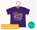 Football Shirt | Mascot Shirt | Little Sister Biggest Fan | Short-Sleeve Shirt