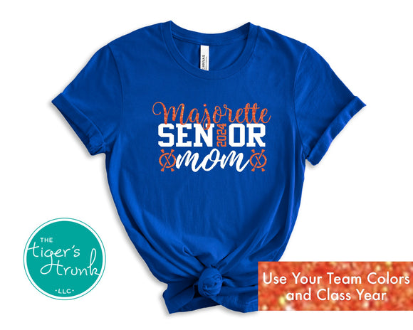 Senior Shirt | Band Shirt | Majorette Shirt | Majorette Senior Mom | Class of 2024 | Short-Sleeve Shirt
