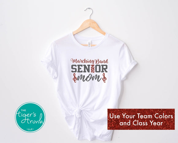 Senior Shirt | Band Shirt | Marching Band Senior Mom | Class of 2024 | Short-Sleeve Shirt