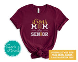 Math Team Shirt | Mascot Shirt | Math Team Mom of a Senior | Class of 2024 | Short-Sleeve Shirt