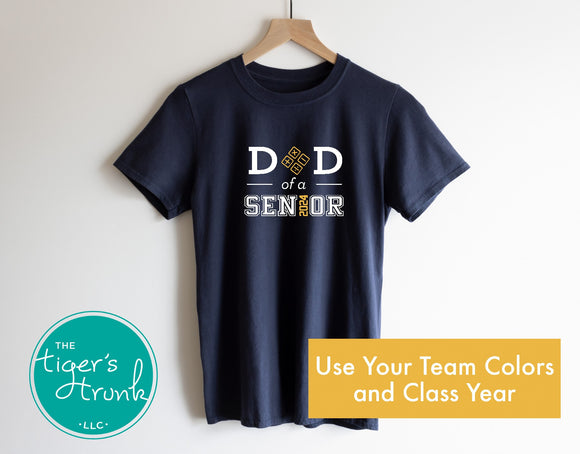 Math Team Shirt | Math Team Dad of a Senior | Class of 2024 | Short-Sleeve Shirt