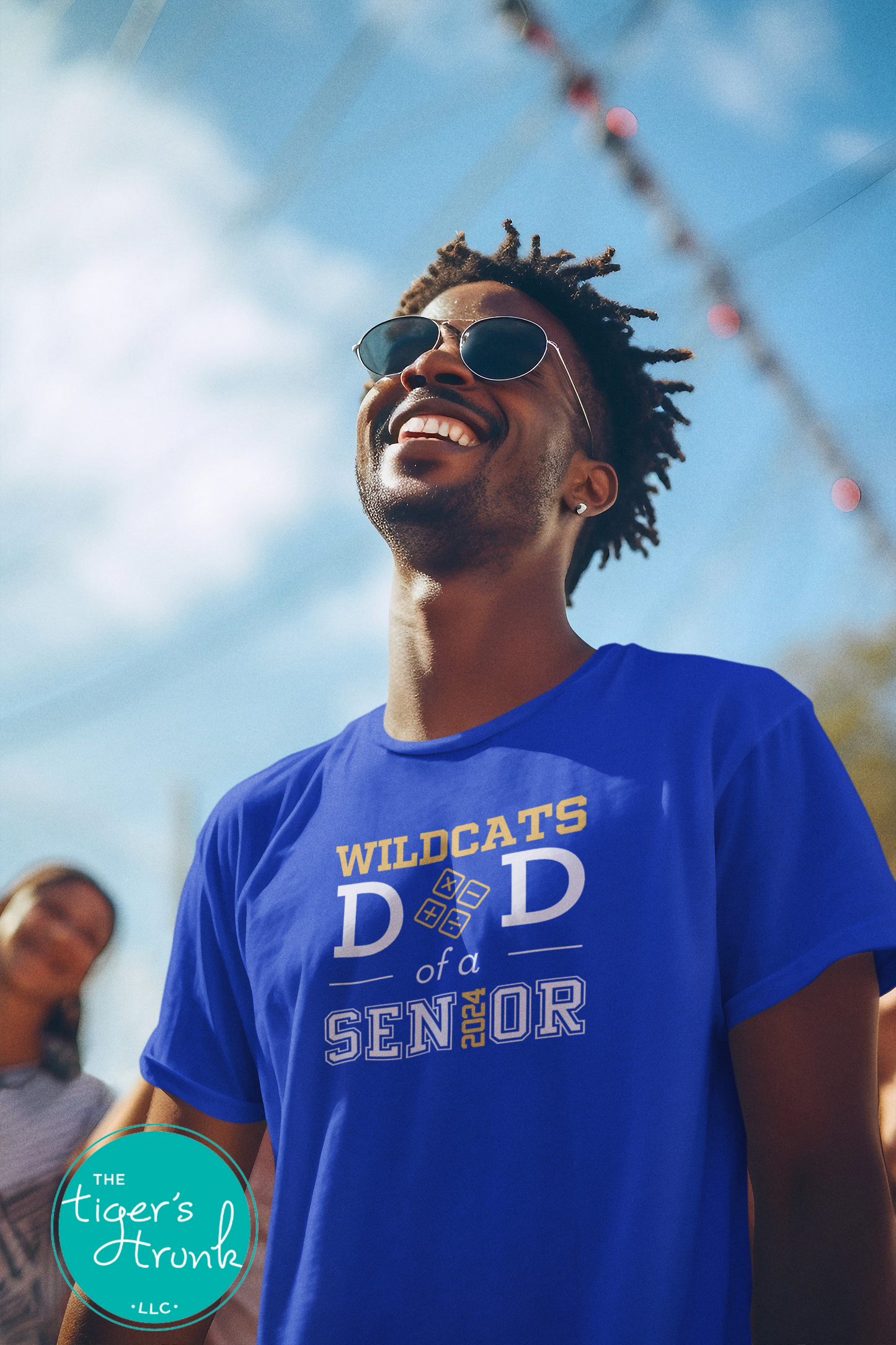 Math Team Dad of a Senior T-Shirt with Mascot