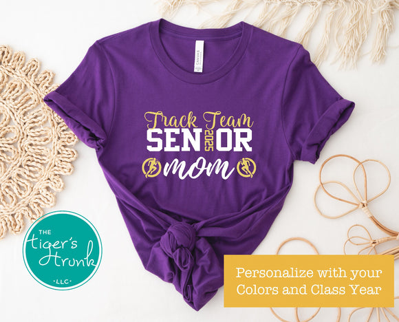 Men's Track Shirt | Cross Country Shirt | Track Team Senior Mom | Class of 2025 | Short-Sleeve Shirt