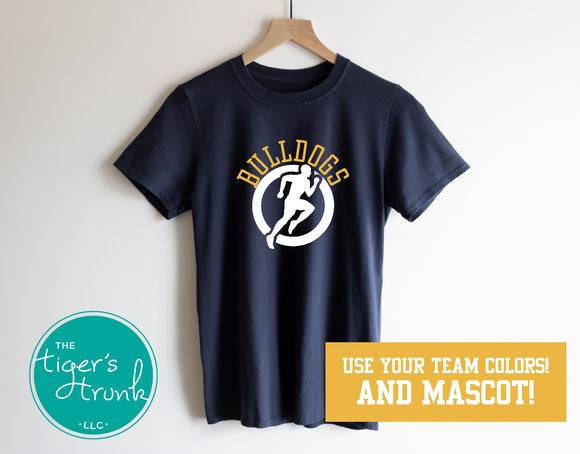 Men's Track and Field Shirt | Cross Country Shirt | Mascot Shirt | Short-Sleeve Shirt
