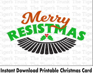 Christmas Card | Merry Resistmas | Instant Download | Printable Card