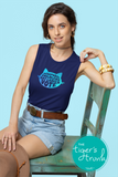 Vote Blue | Women's Rights Shirt | Miserable Childless Cat Ladies Vote | Muscle Tank Top