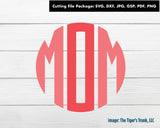 Cutting File Package | Mom Cutting Files | Mom-o-Gram | Instant Download