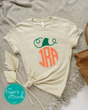 Fall Shirt | Monogrammed Pumpkin | Short-Sleeve Shirt